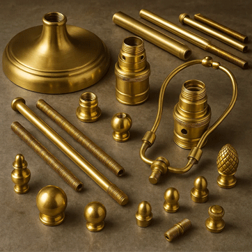 Brass-lamp-parts